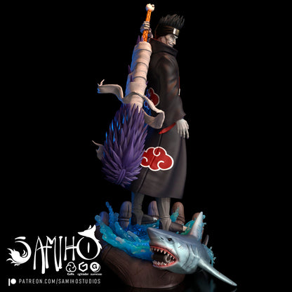 Kisame Akatsuki Résine de Collection Yagami Studio Figurine et statue résine de collection manga animé comics imprimé et peinte à la main