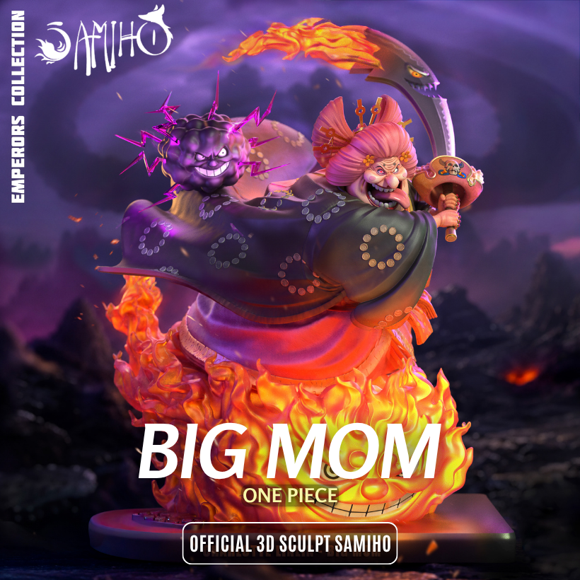 Big Mom Résine de Collection Yagami Studio Figurine et statue résine de collection manga animé comics imprimé et peinte à la main