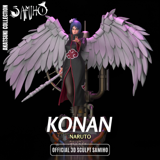 Konan Akatsuki Résine de Collection Yagami Studio Figurine et statue résine de collection manga animé comics imprimé et peinte à la main