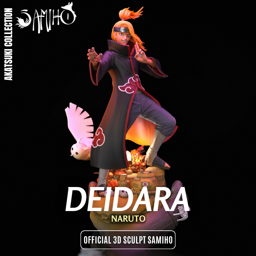 Deidara Akatsuki Résine de Collection Yagami Studio Figurine et statue résine de collection manga animé comics imprimé et peinte à la main