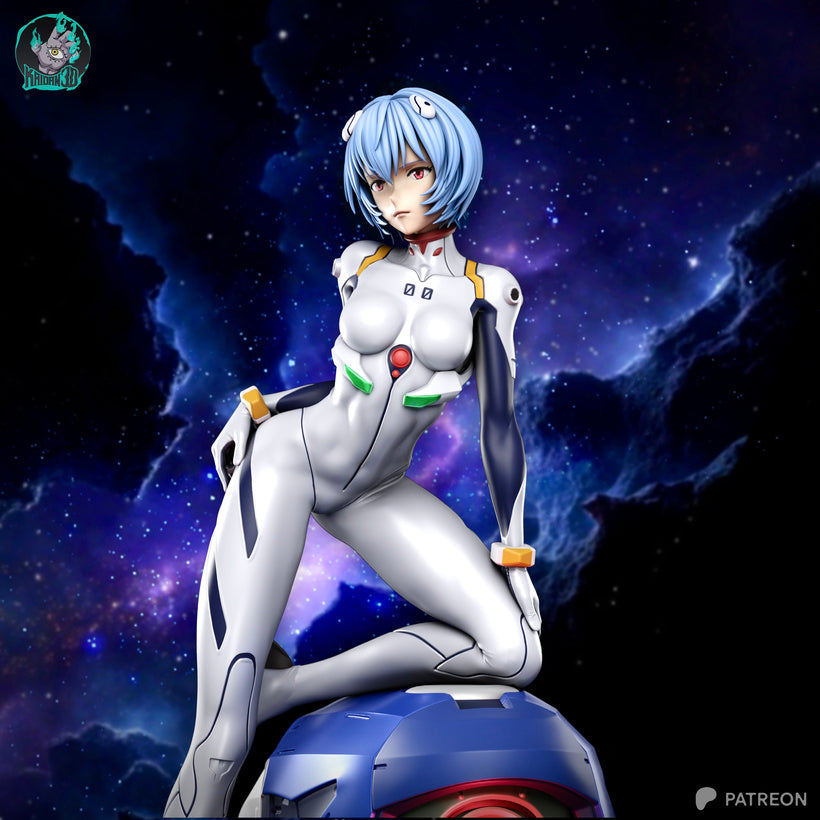Rey Ayanami Résine de Collection Yagami Studio Figurine et statue résine de collection manga animé comics imprimé et peinte à la main