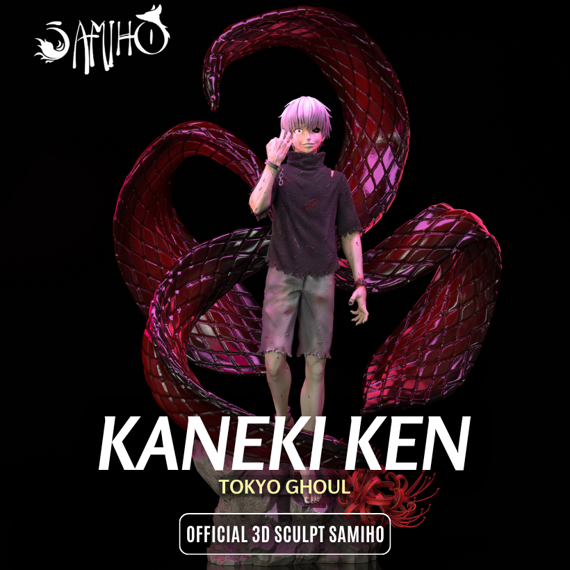 Kaneki Ken Résine de Collection Yagami Studio Figurine et statue résine de collection manga animé comics imprimé et peinte à la main