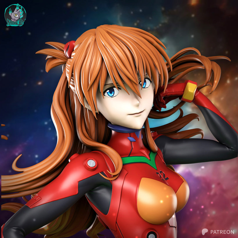 Asuka Langley Résine de Collection Yagami Studio Figurine et statue résine de collection manga animé comics imprimé et peinte à la main