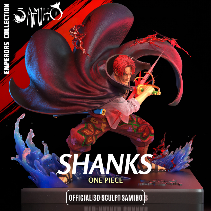 Shanks Résine de Collection Yagami Studio Figurine et statue résine de collection manga animé comics imprimé et peinte à la main