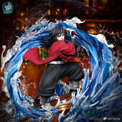 Giyu Tomioka Résine de Collection Yagami Studio Figurine et statue résine de collection manga animé comics imprimé et peinte à la main