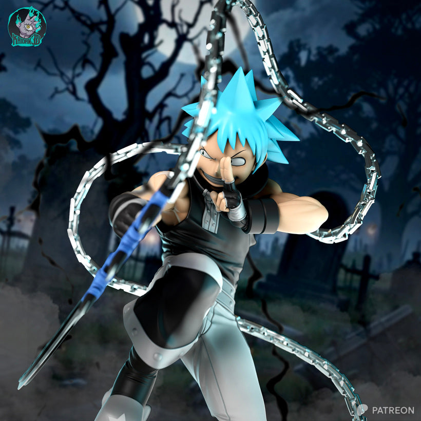 Black Star Résine de Collection Yagami Studio Figurine et statue résine de collection manga animé comics imprimé et peinte à la main