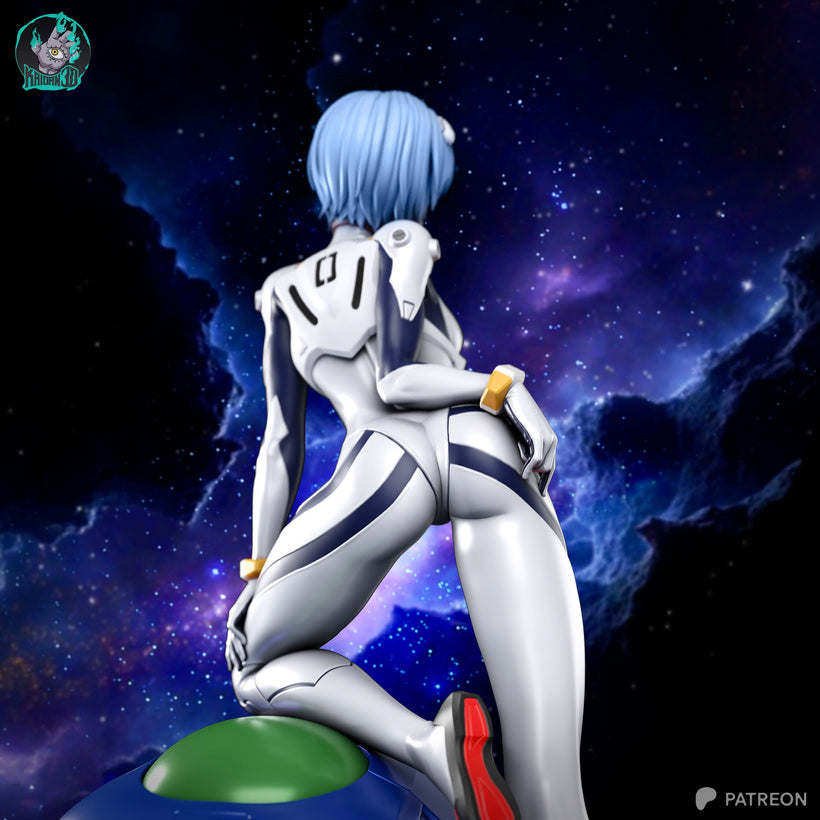 Rey Ayanami Résine de Collection Yagami Studio Figurine et statue résine de collection manga animé comics imprimé et peinte à la main