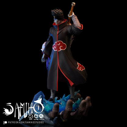 Kisame Akatsuki Résine de Collection Yagami Studio Figurine et statue résine de collection manga animé comics imprimé et peinte à la main
