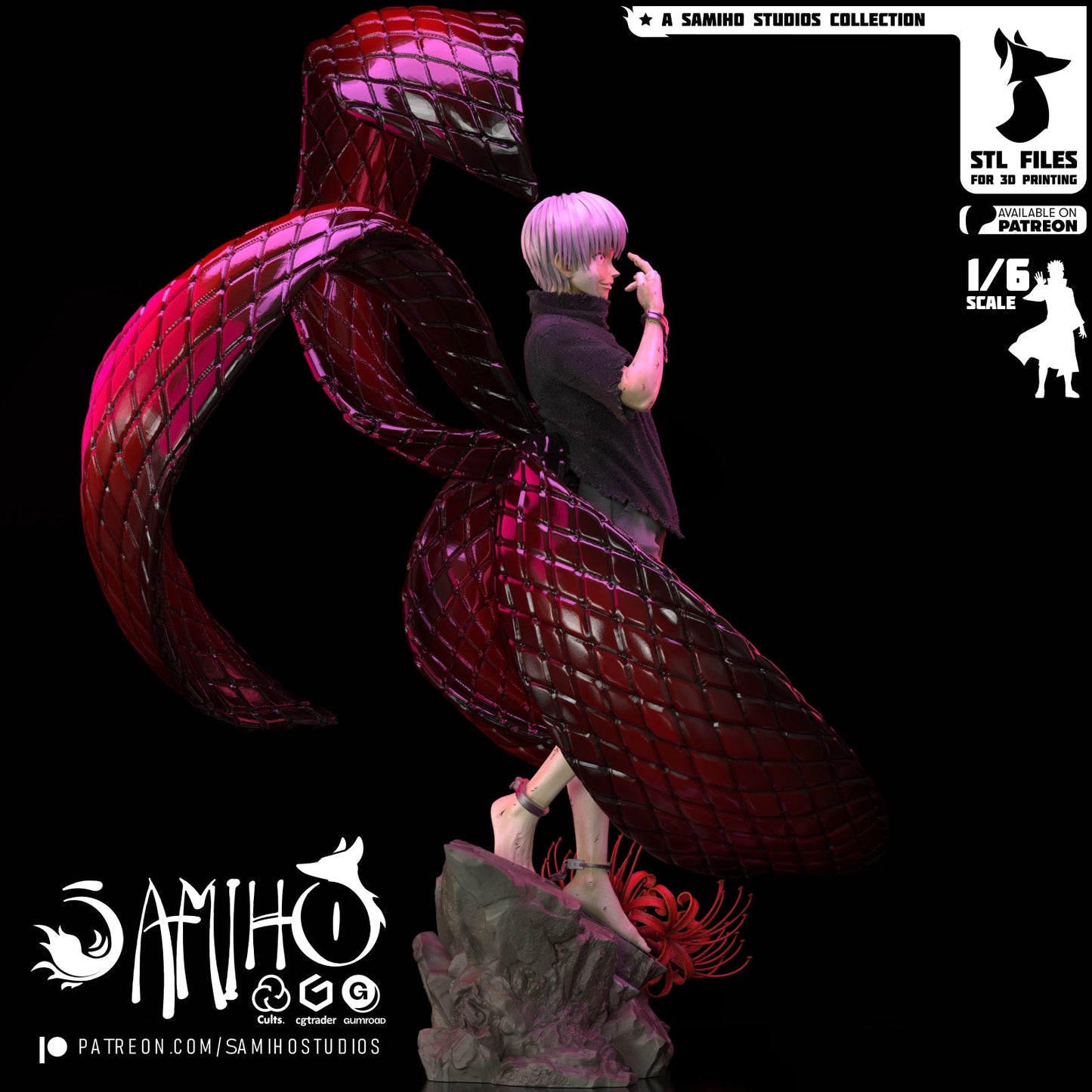 Kaneki Ken Résine de Collection Yagami Studio Figurine et statue résine de collection manga animé comics imprimé et peinte à la main