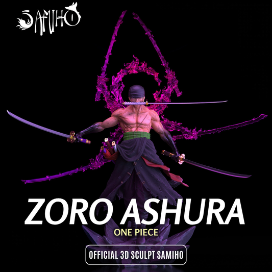 Zoro Ashura Résine de Collection Yagami Studio Figurine et statue résine de collection manga animé comics imprimé et peinte à la main