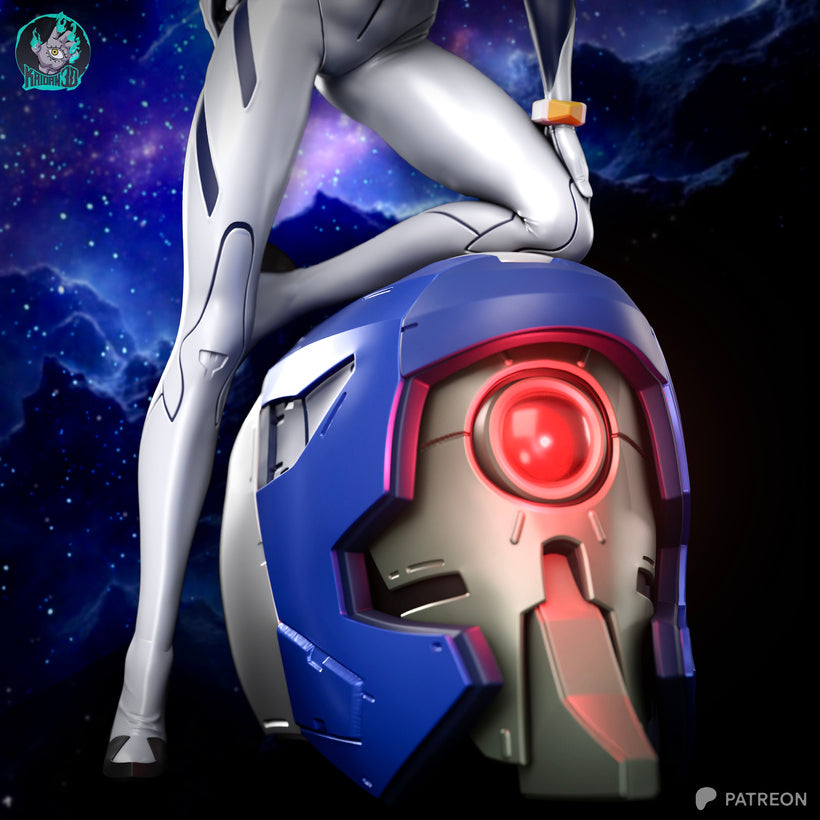 Rey Ayanami Résine de Collection Yagami Studio Figurine et statue résine de collection manga animé comics imprimé et peinte à la main