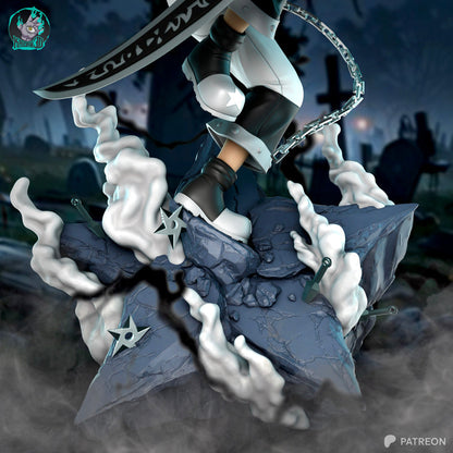 Black Star Résine de Collection Yagami Studio Figurine et statue résine de collection manga animé comics imprimé et peinte à la main