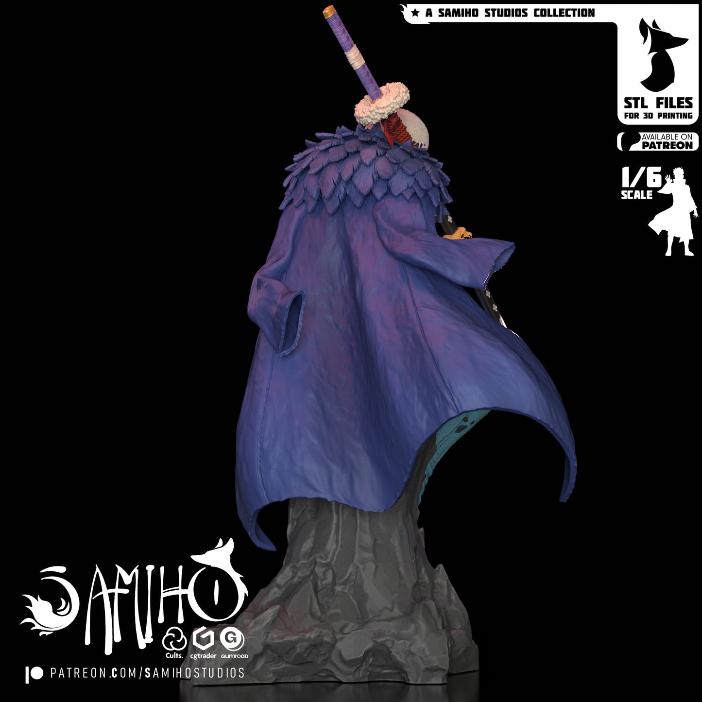 Trafalgar Law Résine de Collection Yagami Studio Figurine et statue résine de collection manga animé comics imprimé et peinte à la main