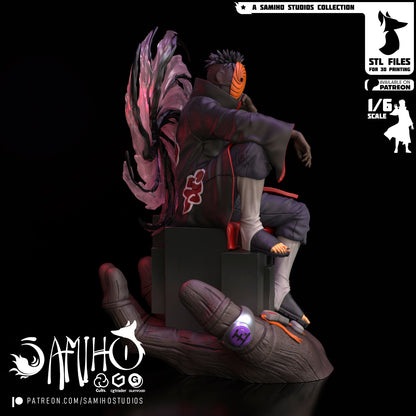 Tobi Akatsuki Résine de Collection Yagami Studio Figurine et statue résine de collection manga animé comics imprimé et peinte à la main