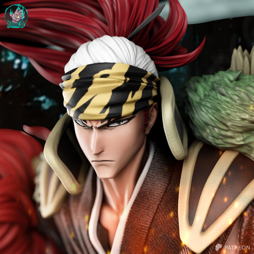 abarai renji bleach statue figurine résine yagami studio