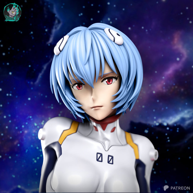 Rey Ayanami Résine de Collection Yagami Studio Figurine et statue résine de collection manga animé comics imprimé et peinte à la main