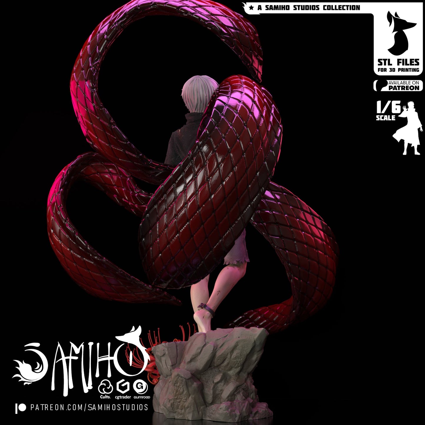 Kaneki Ken Résine de Collection Yagami Studio Figurine et statue résine de collection manga animé comics imprimé et peinte à la main
