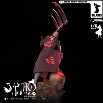 Hidan Akatsuki Résine de Collection Yagami Studio Figurine et statue résine de collection manga animé comics imprimé et peinte à la main