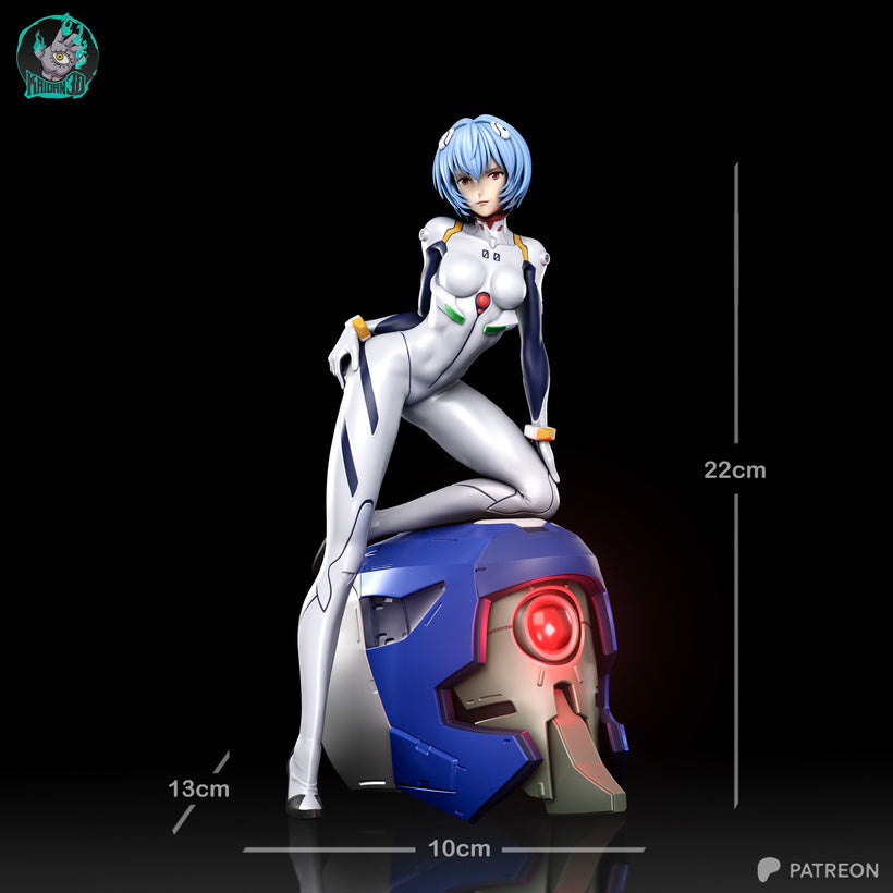 Rey Ayanami Résine de Collection Yagami Studio Figurine et statue résine de collection manga animé comics imprimé et peinte à la main