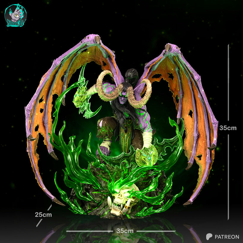 Illidan Résine de Collection Yagami Studio Figurine et statue résine de collection manga animé comics imprimé et peinte à la main