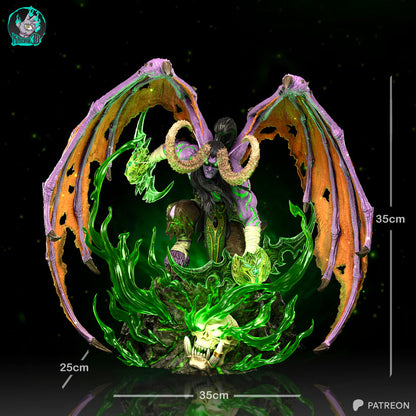 Illidan Résine de Collection Yagami Studio Figurine et statue résine de collection manga animé comics imprimé et peinte à la main