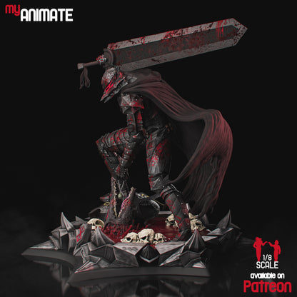 Guts Armure du Loup Résine de Collection Yagami Studio Figurine et statue résine de collection manga animé comics imprimé et peinte à la main