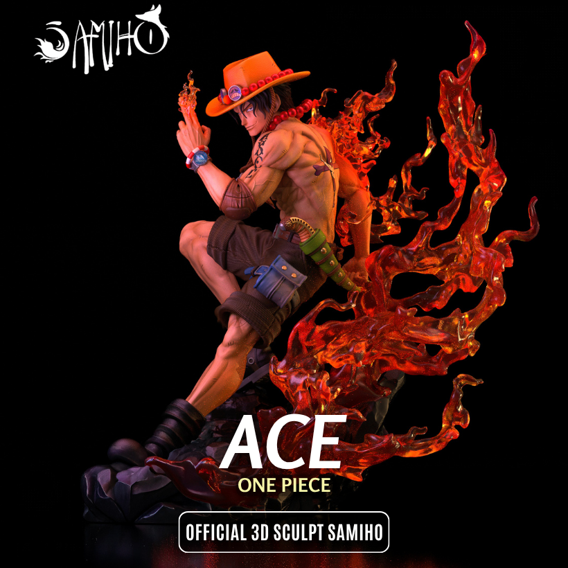 Ace Résine de Collection Yagami Studio Figurine et statue résine de collection manga animé comics imprimé et peinte à la main