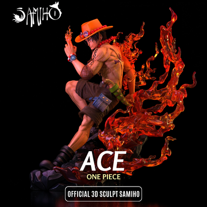 Ace Résine de Collection Yagami Studio Figurine et statue résine de collection manga animé comics imprimé et peinte à la main