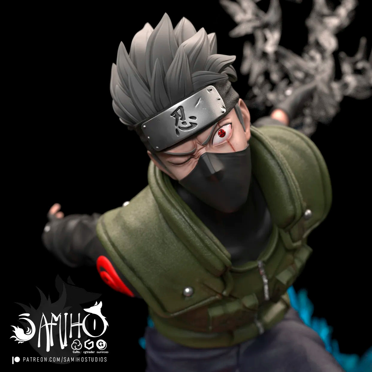 Kakashi Susanoo Résine de Collection Yagami Studio Figurine et statue résine de collection manga animé comics imprimé et peinte à la main