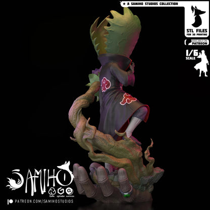 Zetsu Akatsuki Résine de Collection Yagami Studio Figurine et statue résine de collection manga animé comics imprimé et peinte à la main