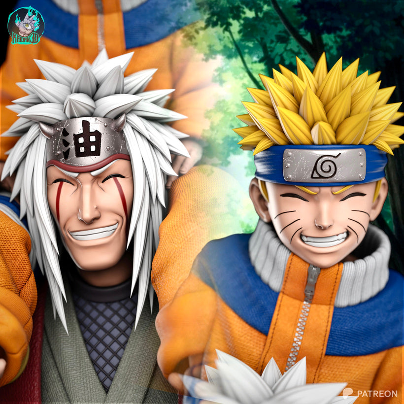 Jiraya x Naruto Résine de Collection Yagami Studio Figurine et statue résine de collection manga animé comics imprimé et peinte à la main