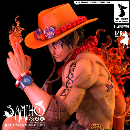 Ace Résine de Collection Yagami Studio Figurine et statue résine de collection manga animé comics imprimé et peinte à la main