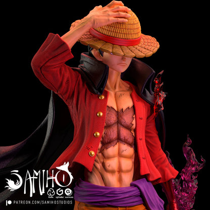 Luffy Résine de Collection Yagami Studio Figurine et statue résine de collection manga animé comics imprimé et peinte à la main