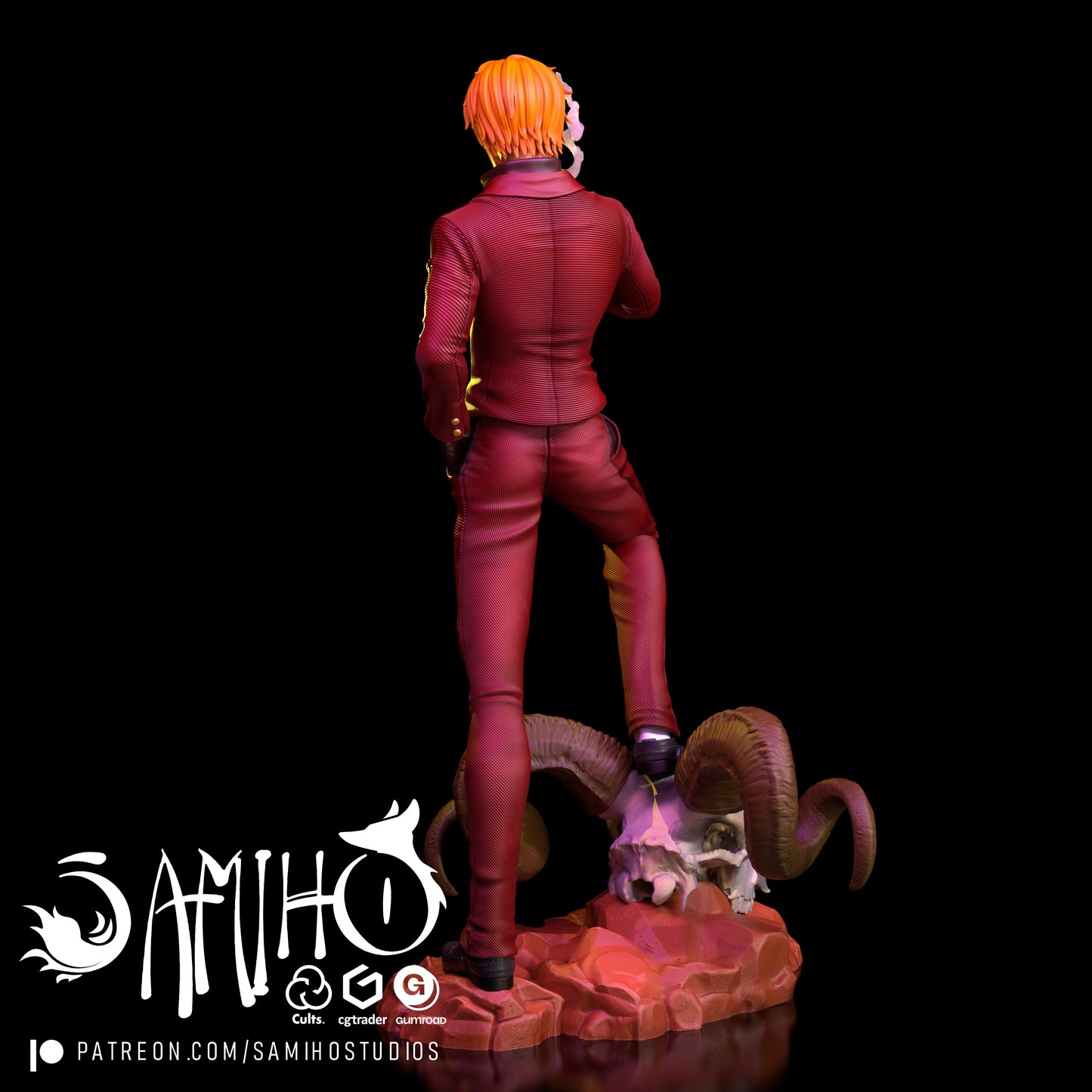 Sanji Résine de Collection Yagami Studio Figurine et statue résine de collection manga animé comics imprimé et peinte à la main