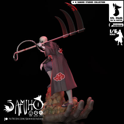 Hidan Akatsuki Résine de Collection Yagami Studio Figurine et statue résine de collection manga animé comics imprimé et peinte à la main