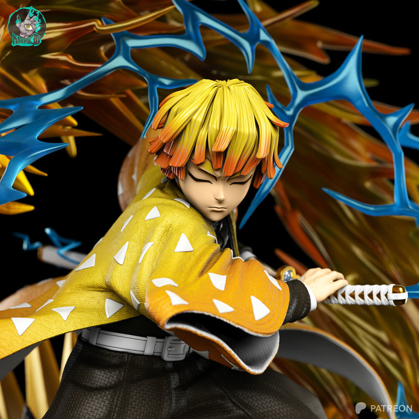 Zenitsu Résine de Collection Yagami Studio Figurine et statue résine de collection manga animé comics imprimé et peinte à la main