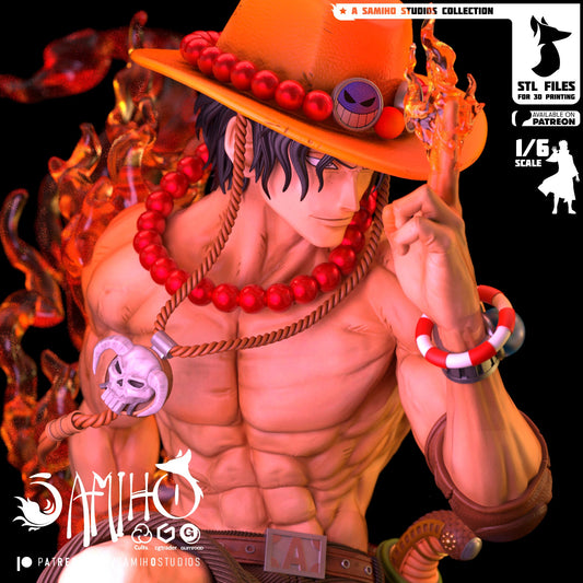 Ace Résine de Collection Yagami Studio Figurine et statue résine de collection manga animé comics imprimé et peinte à la main