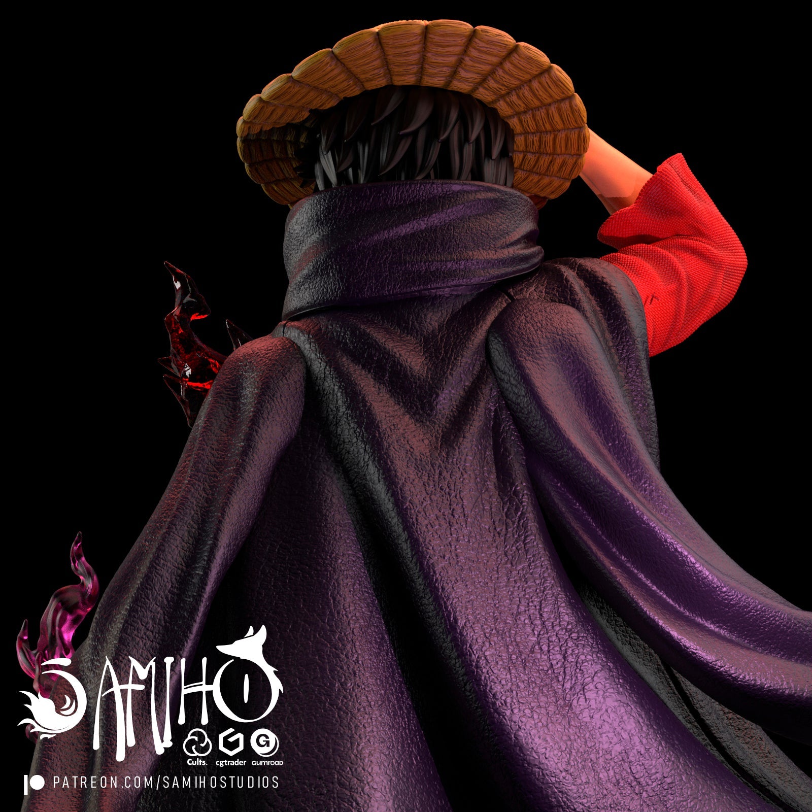Luffy Résine de Collection Yagami Studio Figurine et statue résine de collection manga animé comics imprimé et peinte à la main