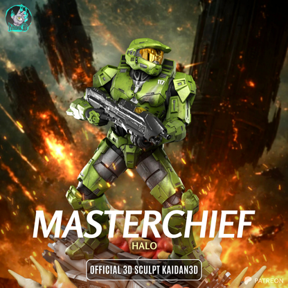 Masterchief Résine de Collection Yagami Studio Figurine et statue résine de collection manga animé comics imprimé et peinte à la main