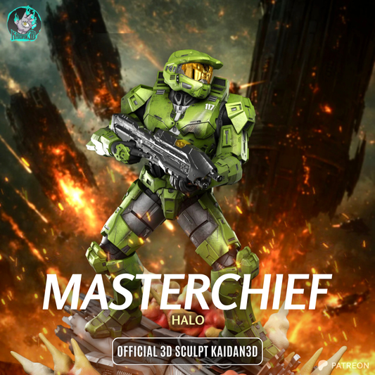 Masterchief Résine de Collection Yagami Studio Figurine et statue résine de collection manga animé comics imprimé et peinte à la main