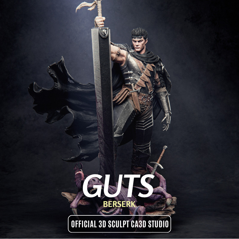 Guts Résine de Collection Yagami Studio Figurine et statue résine de collection manga animé comics imprimé et peinte à la main