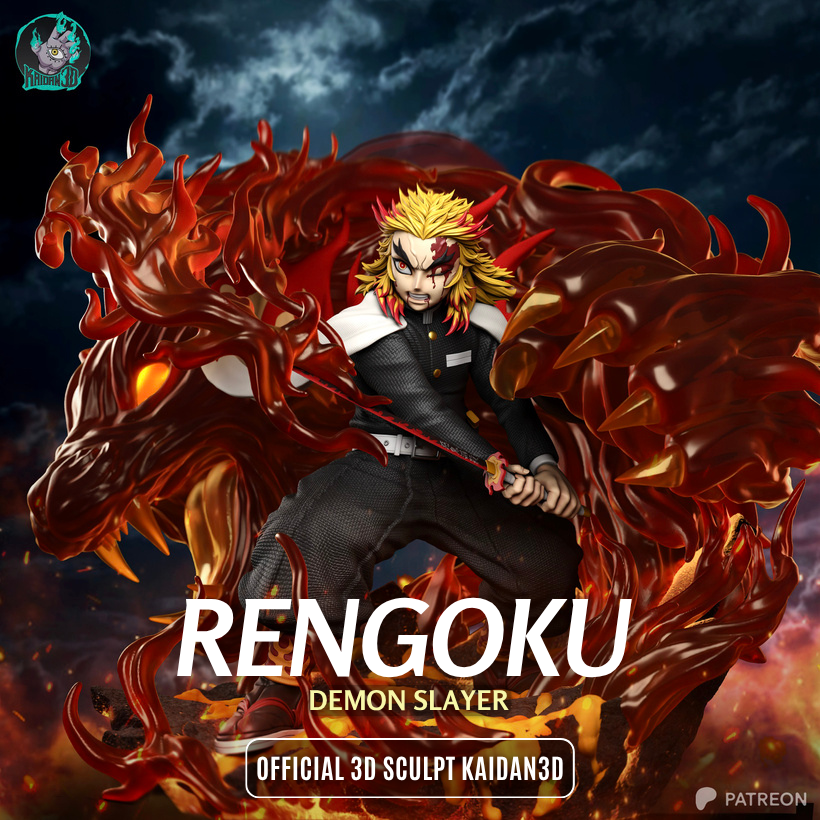 Rengoku Résine de Collection Yagami Studio Figurine et statue résine de collection manga animé comics imprimé et peinte à la main