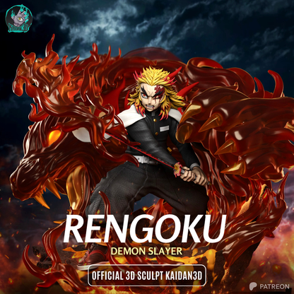 Rengoku Résine de Collection Yagami Studio Figurine et statue résine de collection manga animé comics imprimé et peinte à la main