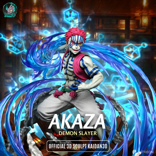 akaza demon slayer statue figurine résine yagami studio