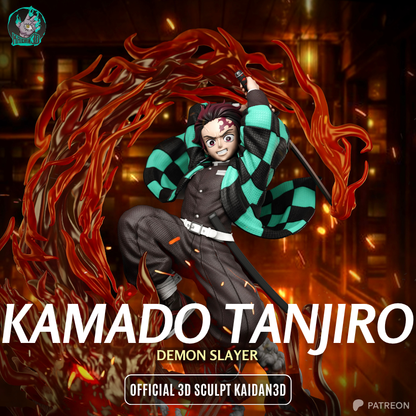 Kamado Tanjiro Résine de Collection Yagami Studio Figurine et statue résine de collection manga animé comics imprimé et peinte à la main