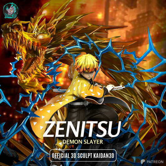 Zenitsu Résine de Collection Yagami Studio Figurine et statue résine de collection manga animé comics imprimé et peinte à la main