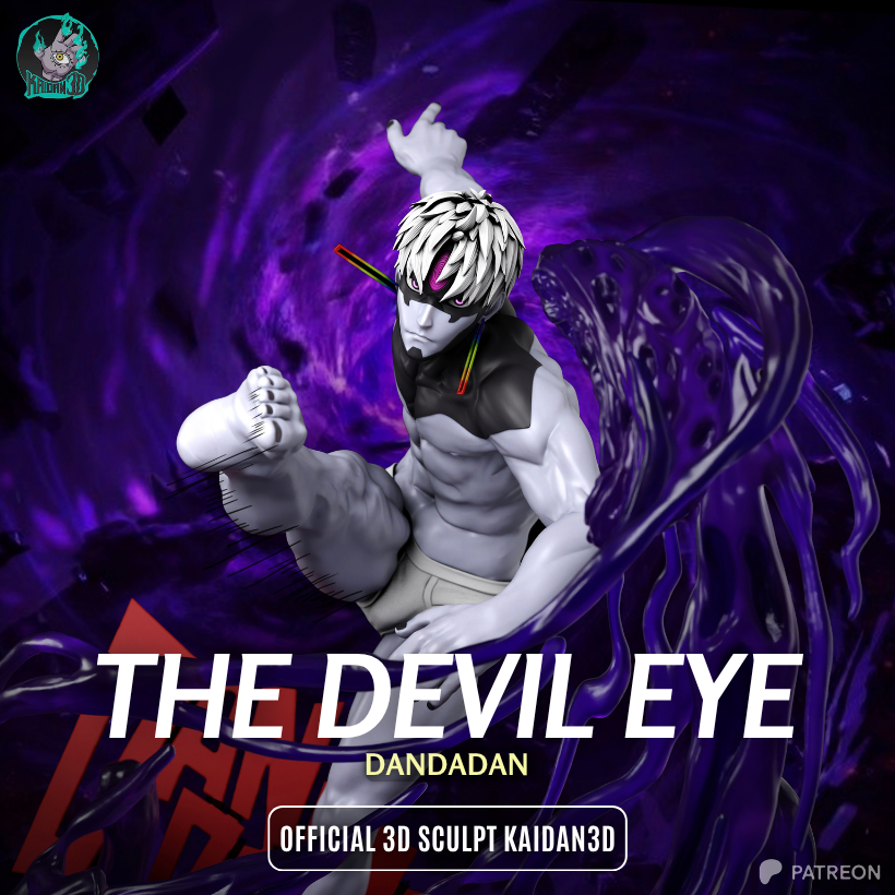 The Devil Eye Résine de Collection Yagami Studio Figurine et statue résine de collection manga animé comics imprimé et peinte à la main