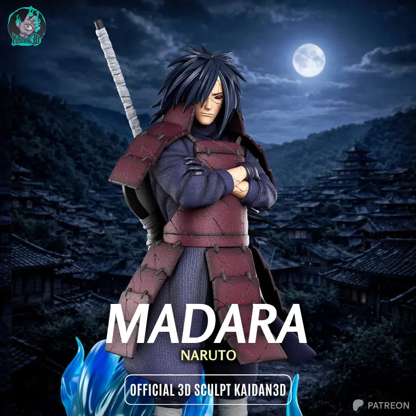 Madara Uchiwa Résine de Collection Yagami Studio Figurine et statue résine de collection manga animé comics imprimé et peinte à la main