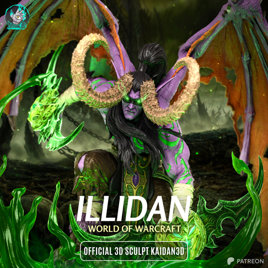 Illidan Résine de Collection Yagami Studio Figurine et statue résine de collection manga animé comics imprimé et peinte à la main