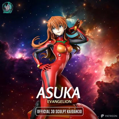Asuka Langley Résine de Collection Yagami Studio Figurine et statue résine de collection manga animé comics imprimé et peinte à la main